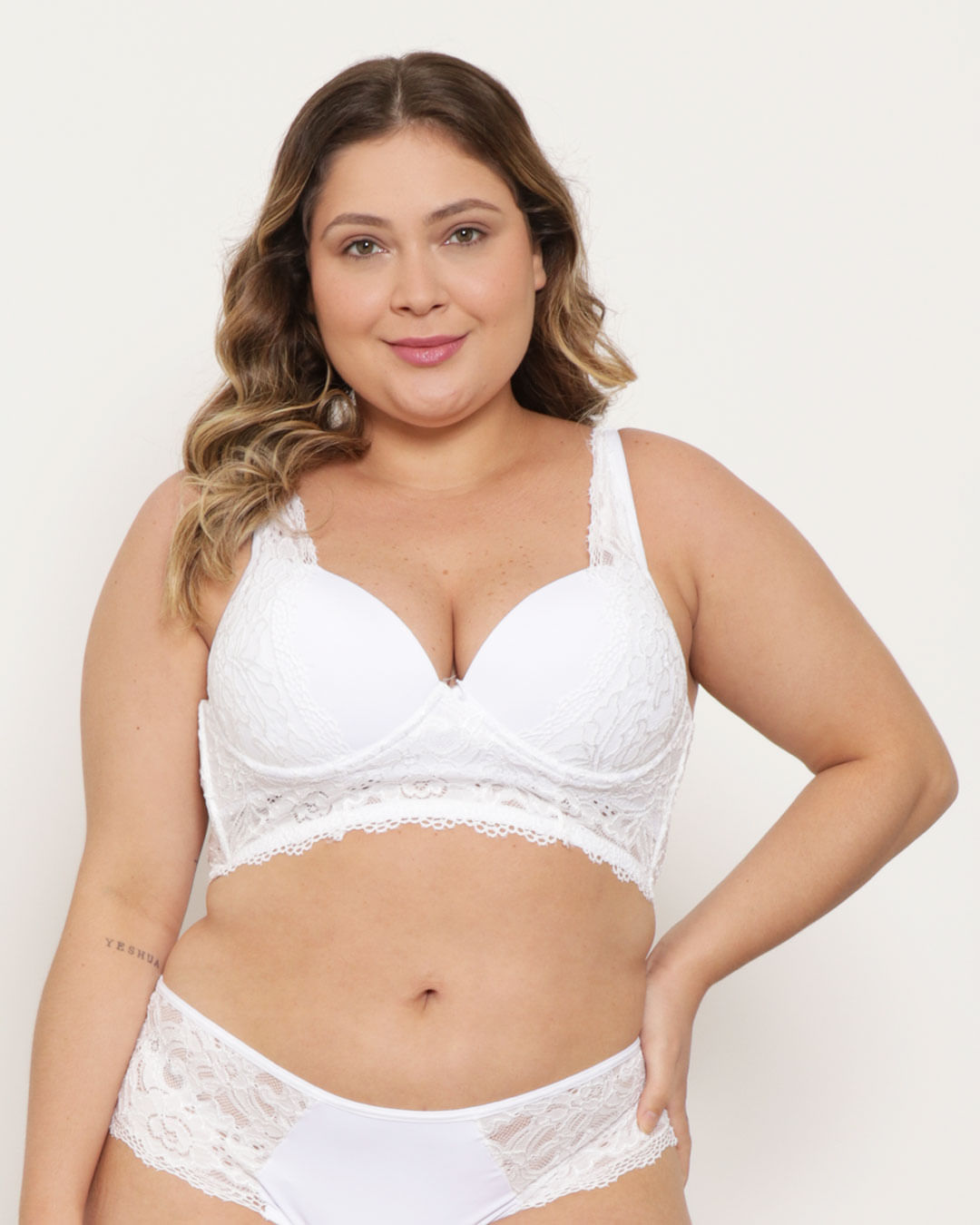 Sutiã Plus Size Avulso Base Com Bojo Branco