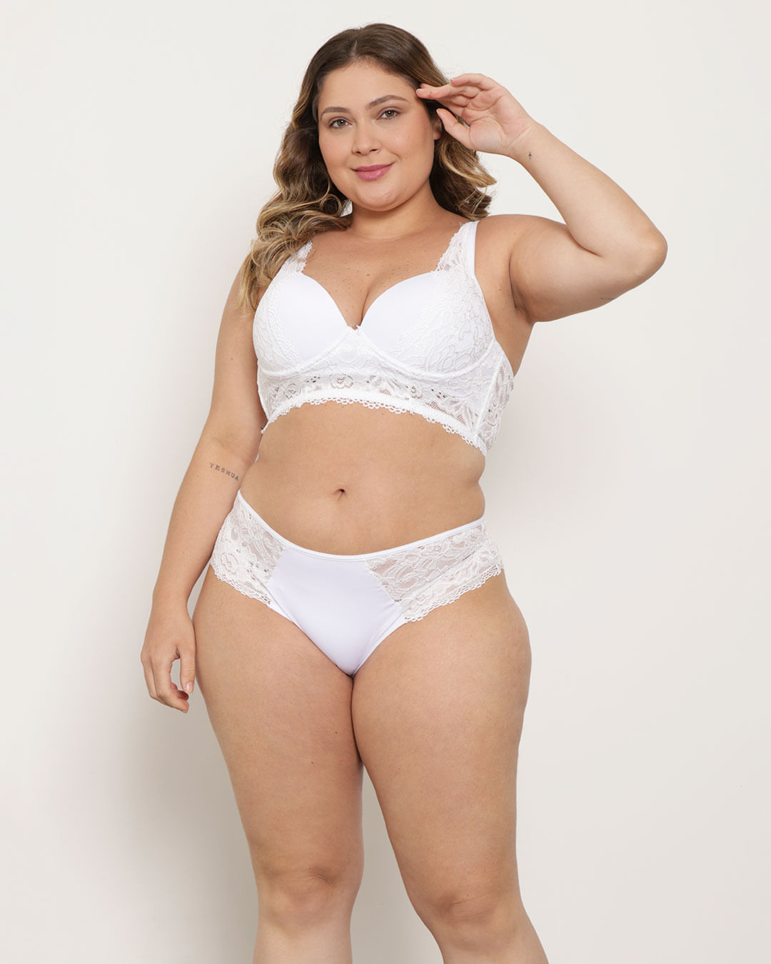 Sutiã Plus Size Avulso Base Com Bojo Branco