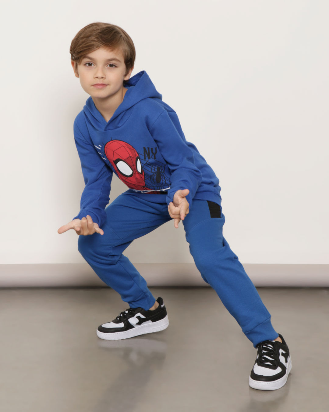 Blusão Moletom Infantil Homem Aranha Marvel Azul