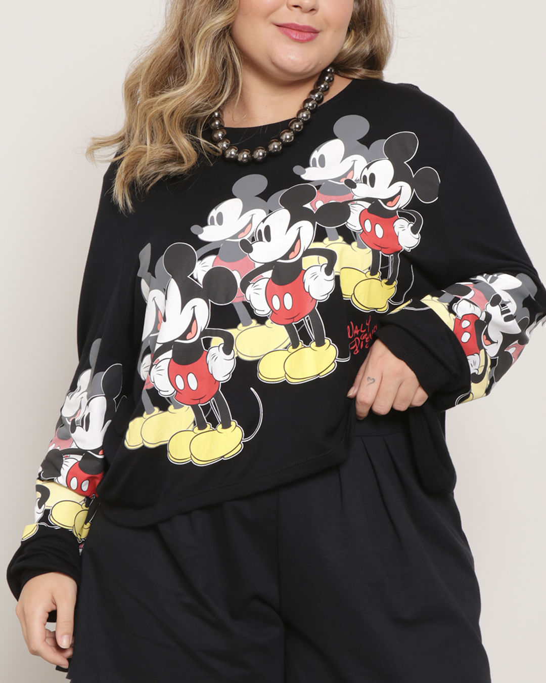 Blusa Plus Size Disney Mickey Lantejola D31128 - Blusas Femininas -  Magazine Luiza
