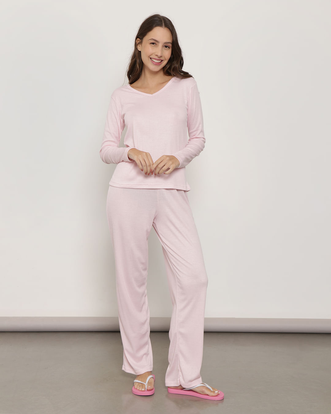 PIJAMA LONGO ROSA LV - Eclerer - Varejo