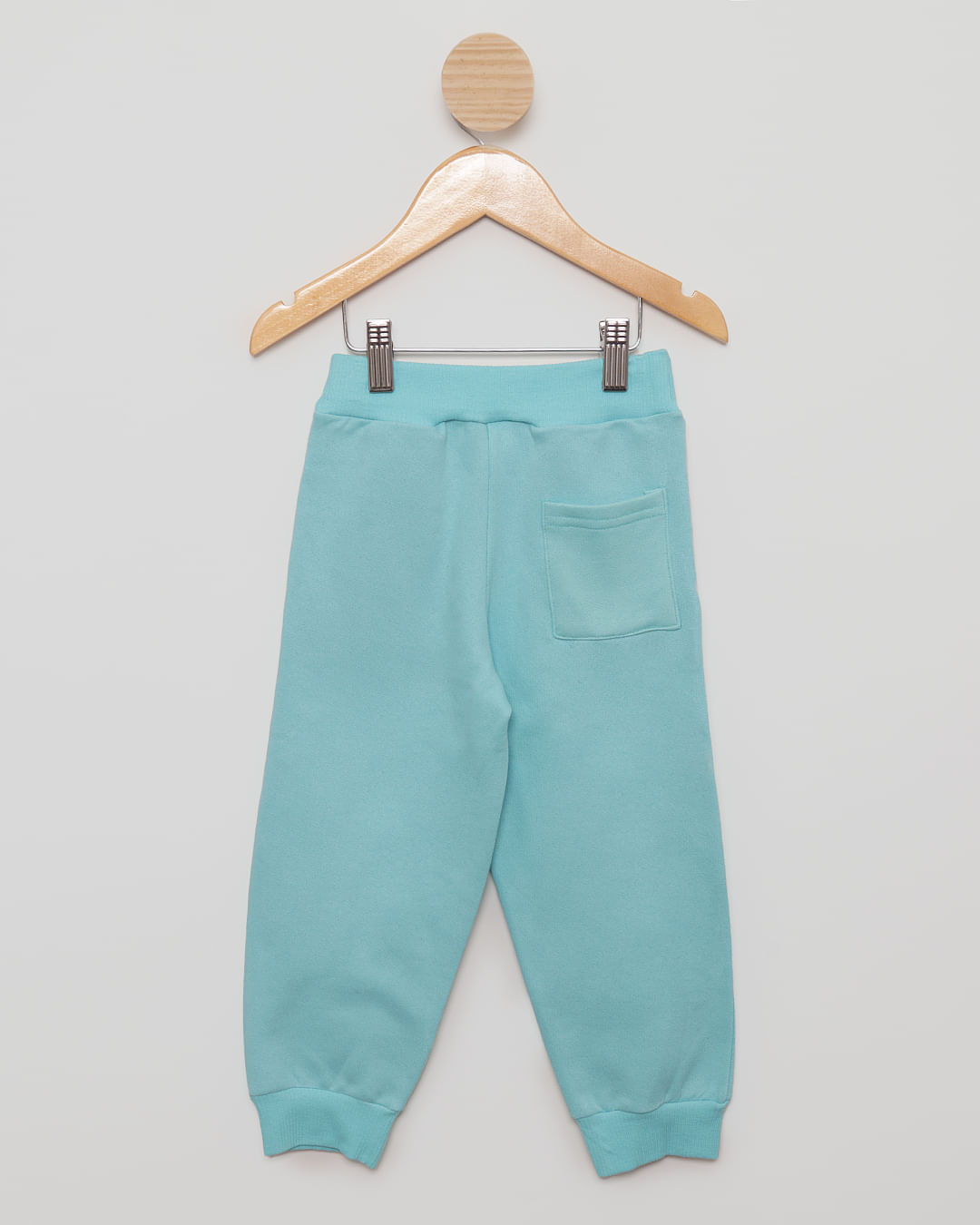 Calça Moletom Bebê Jogger Azul Claro