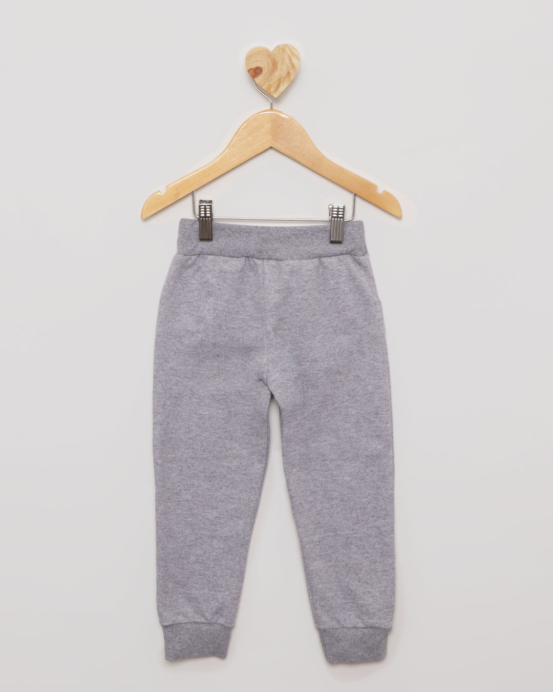 Calça Bebê Moletom Jogger Cinza