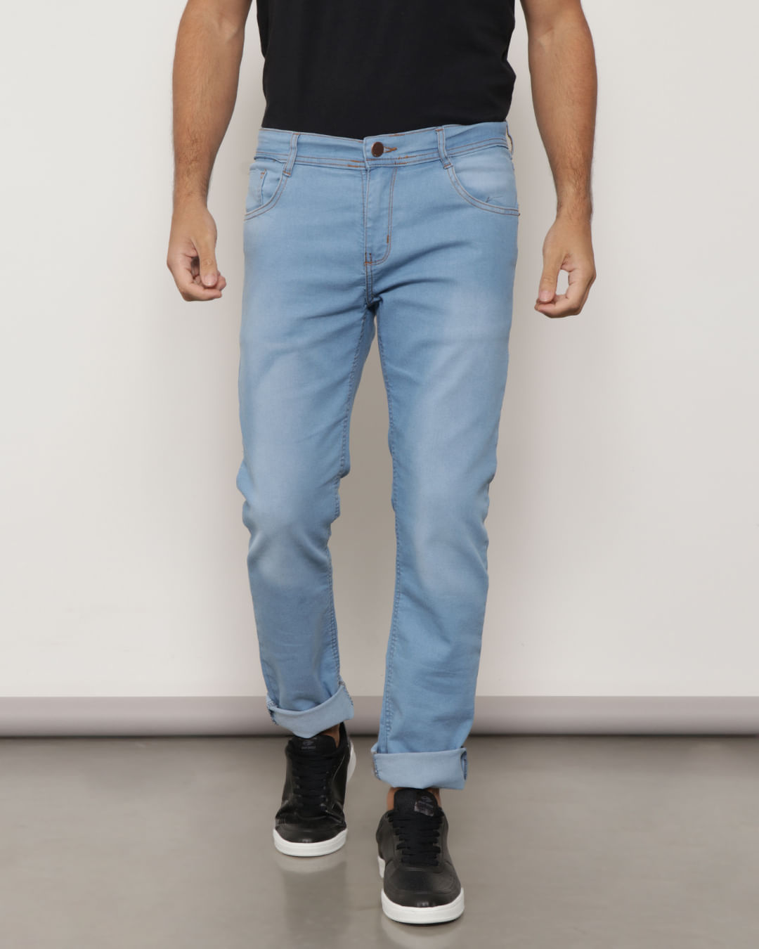 Calça Jeans Masculina Slim Azul Claro