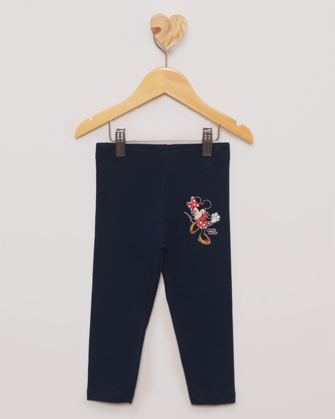 Calça Legging Bebê Estampa Minnie Disney Marinho