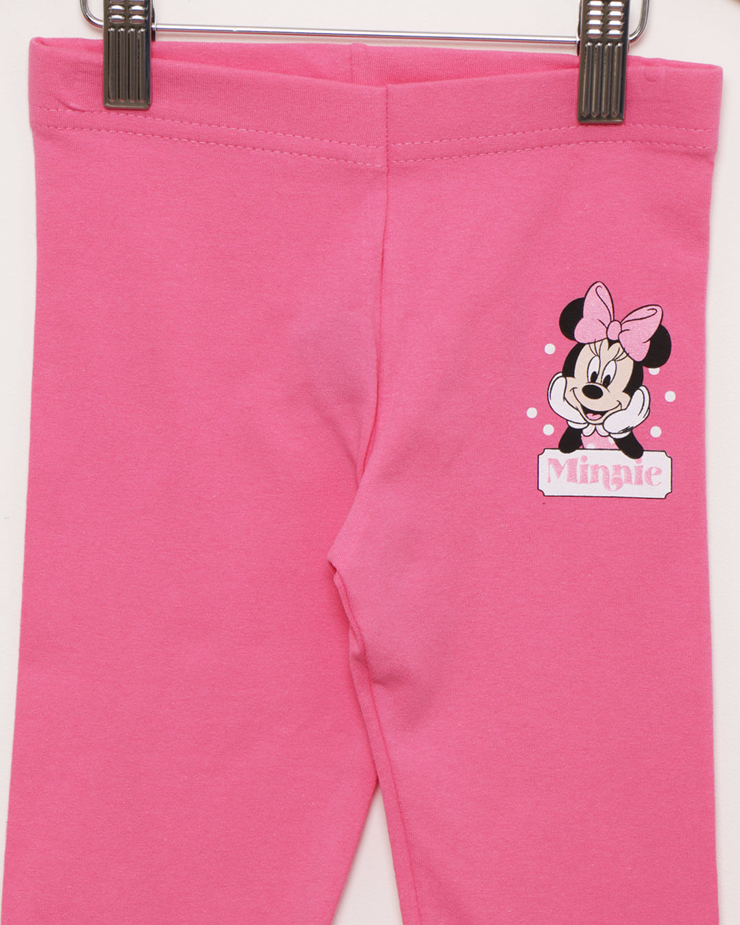 Kit Calça Legging Infantil Disney Minnie - Love Box Baby & Kids