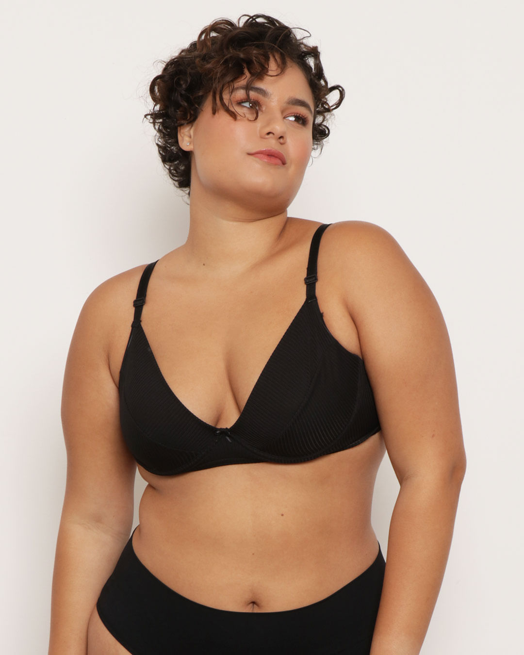 Sutiã Plus Size Sem Bojo Preto